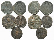 Lot of 5 Byzantine Folles, to be catalog. Lot sold as it, no returns