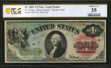 Legal Tender Notes

Fr. 18. 1869 Legal Tender Note. PCGS Banknote Choice Very Fine 35.

A mid grade offering of this Legal Tender Ace from the pop...