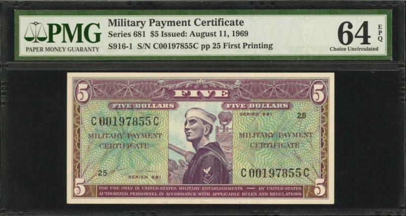 Military Payment Certificate

Military Payment Certificate. Series 681. $5. PM...