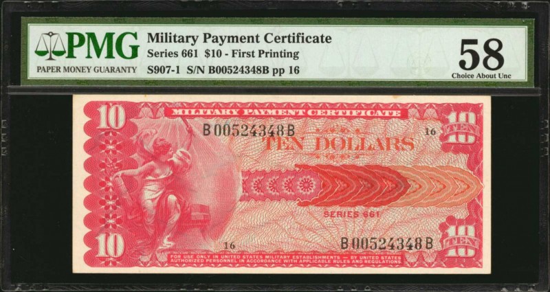 Military Payment Certificate

Military Payment Certificate. Series 661. $10. P...