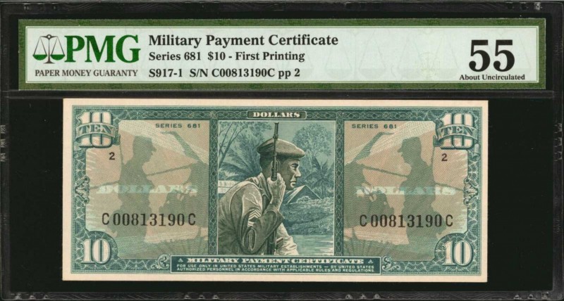 Military Payment Certificate

Military Payment Certificate. Series 681. $10. P...