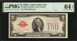 Legal Tender Notes

Fr. 1508. 1928G $2 Legal Tender Note. PMG Choice Uncirculated 64 EPQ.

Attractive embossing is found on this nearly Gem 1928G ...