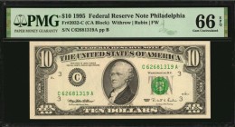 Federal Reserve Notes

Lot of (5) Fr. 2032-C & 2032-F. 1995 $10 Federal Reserve Notes. PMG Gem Uncirculated 66 EPQ & Superb Gem Unc 67 EPQ.

Inclu...