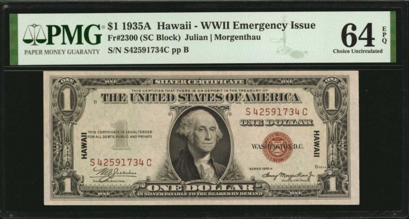 Hawaii Emergency Note

Fr. 2300. 1935A $1 Hawaii Emergency Note. PMG Choice Un...
