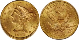 Liberty Head Half Eagle

1885-S Liberty Head Half Eagle. MS-64 (PCGS).

PCGS# 8368. NGC ID: 25XT.

Estimate: $ 600