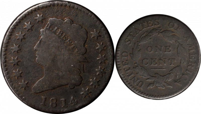 Classic Head Cent

Lot of (5) Classic Head Cents, 1810-1814.

Included are: ...