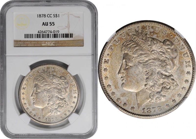 Morgan Silver Dollar

1878-CC Morgan Silver Dollar. AU-55 (NGC).

PCGS# 7080...