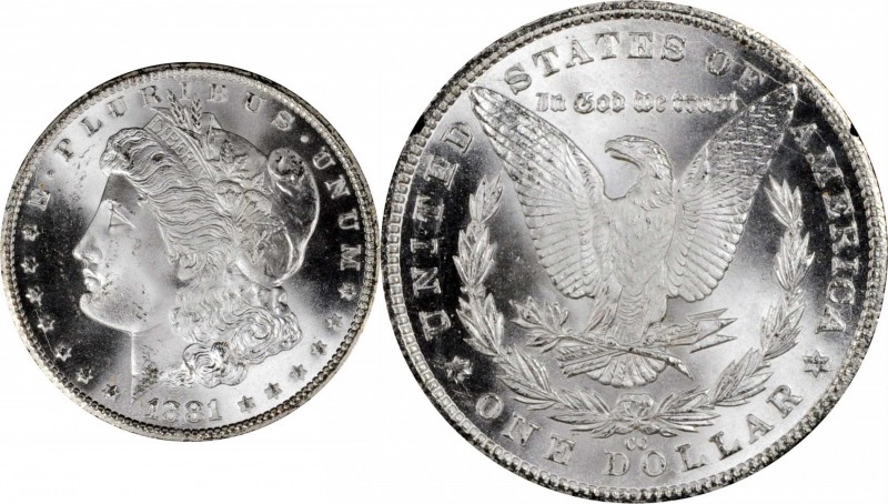 Morgan Silver Dollar

1881-CC GSA Morgan Silver Dollar. MS-65 (NGC).

The or...