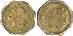 California Small Denomination Gold

1871 Octagonal 50 Cents. BG-912. Rarity-3. Liberty Head. MS-64 (PCGS). OGH.

PCGS# 10770. NGC ID: 2BW8.

Est...