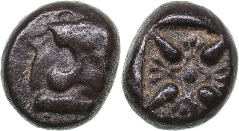 Ionia - Miletos AR Diobol - (circa 520-450 BC)
1.31 g. 9mm. F/VF Forepart of ro...