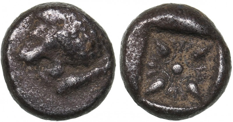 Ionia - Miletos AR Diobol - (circa 520-450 BC)
1.12 g. 9mm. VF/VF Forepart of r...