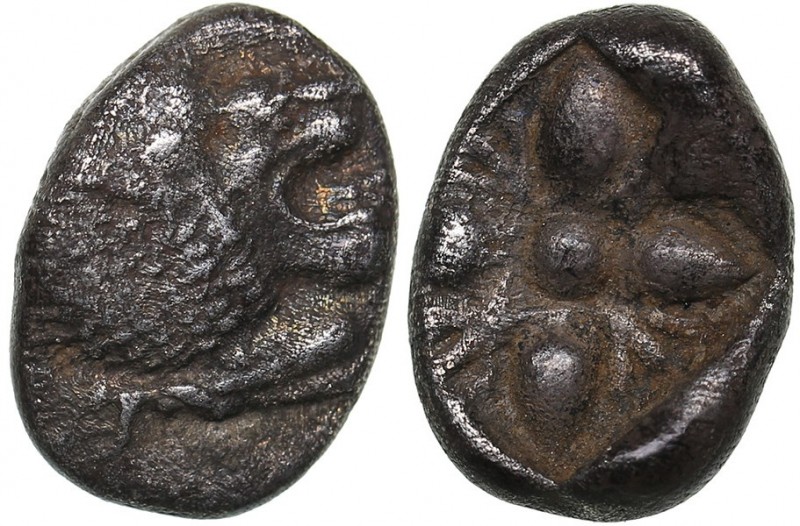Ionia - Miletos AR Diobol - (circa 520-450 BC)
1.08 g 11mm. XF/XF Forepart of r...