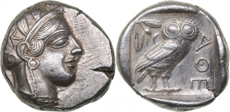 Attica - Athens AR Tetradrachm (circa 454-404 BC.)
17.16 g. 25mm. AU/UNC Mint l...