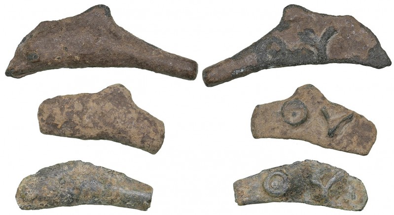 Ancients Skythia, Olbia Cast Æ Dolphin (Circa 450-425 BC) (3)
Different conditi...