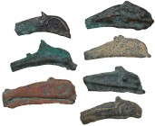 Ancients Skythia, Olbia Cast Æ Dolphin (Circa 450-425 BC) (7)
Different condition. Total weight 15.11 g.