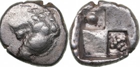 The Thracian Chersonese - Chersonesos AR Hemidrachm (circa 386-338 BC)
2.39 g. 14mm. VF/XF Forepart of lion right, head left.