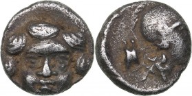 Pisidia - Selge AR Obol - (circa 350-300 BC)
0.93 g. 9mm. VF+/VF+ Facing Gorgoneion / Helmeted head of Athena to right.