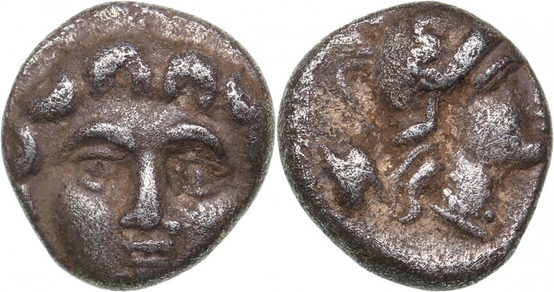 Pisidia - Selge AR Obol - (circa 350-300 BC)
0.93 g. 9mm. VF/F Facing Gorgoneio...