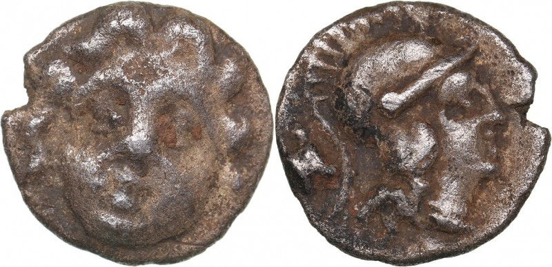 Pisidia - Selge AR Obol - (circa 350-300 BC)
0.69 g. 10mm. VF/VF Facing Gorgone...