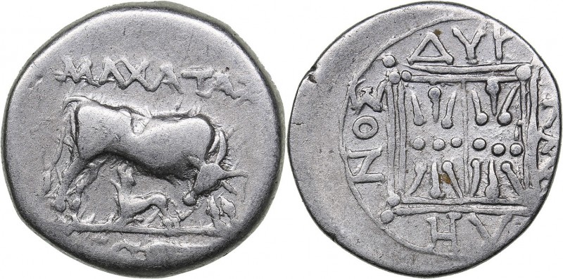 Illyria - Apollonia - Maxatas and Nebriskoi AR Drachm - (circa 275/10-48 BC)
3....