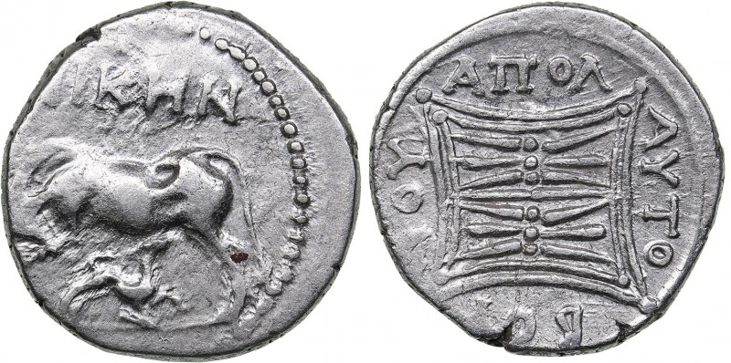 Illyria - Apollonia - Niken & Autoboulos AR Drachm - (circa 250-48 BC)
3.24 g. ...