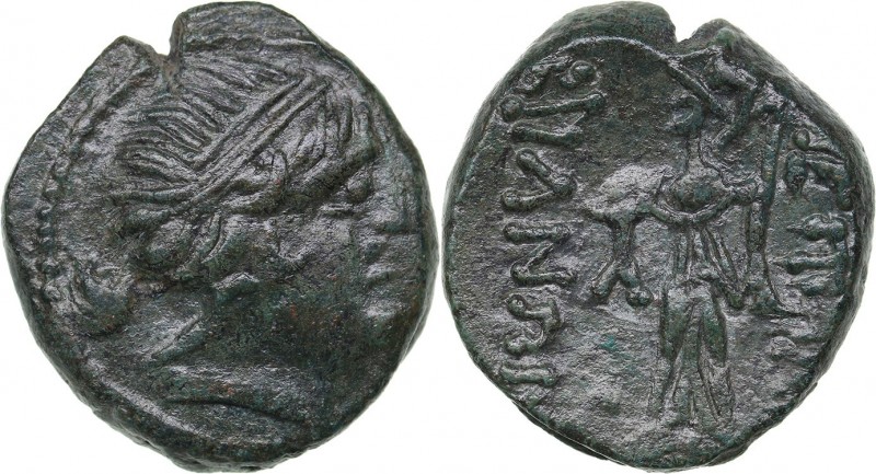 Thrace - Mesembria Æ (circa 250-175 BC)
6.88 g. 20mm. XF/XF Diademed head of fe...