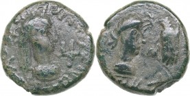 Bosporus Kingdom, Pantikapaion Æ Stater 318/319-336/337 AD
7.27 g. 19mm. F/F Rheskouporis V., 318/319-336/337 AD. ΒΑCΙΛΕωC ΡΗCΚΟΥΠΟΡΙC. Bust of the k...