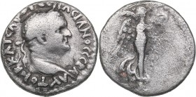 Roman - Cappadocia - Caesarea-Eusebia AR Hemidrachm - Vespasian (69-79 AD)
1.50 g. 15mm. F+/F AYTOKP KAICAP OYЄCΠACIANOC CЄBA Bust to right./ Nike ad...