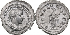 Roman Empire Antoninianus - Gordian III (238-244 AD)
3.04 g. 21mm. UNC/UNC Mint luster. Rome. Silver. IMP GORDIANVS PIVS FEL AVG, Radiate, draped and...