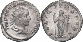 Roman Empire Antoninianus - Volusianus (251-253 AD)
3.31 g. 21mm. AU/AU Mint luster. Rome. IMP C C VIB VOLVSIANVS AVG, Bust of Emperor to right./ FEL...