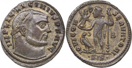 Roman Empire Æ Nummus - Licinius I 313-315 AD
2.91 g. 21mm. UNC/UNC IMP LIC LICINIVS P F AVG/ IOVI CONSERVATORI