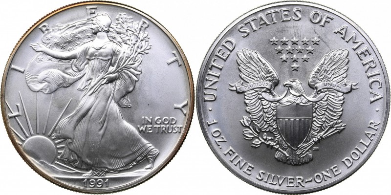USA 1 dollar 1991
31.33 g. UNC/UNC