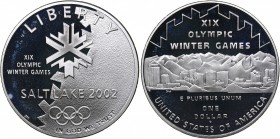 USA 1 dollar 2002 - Olympics Salt Lake 2002
27.48 g. PROOF