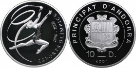 Andorra 10 dinar 2007 - Olympics Beijing 2008
28.34 g. PROOF