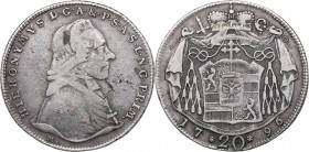 Austria - Salzburg 20 kreuzer 1796
6.53 g. VF-/VF