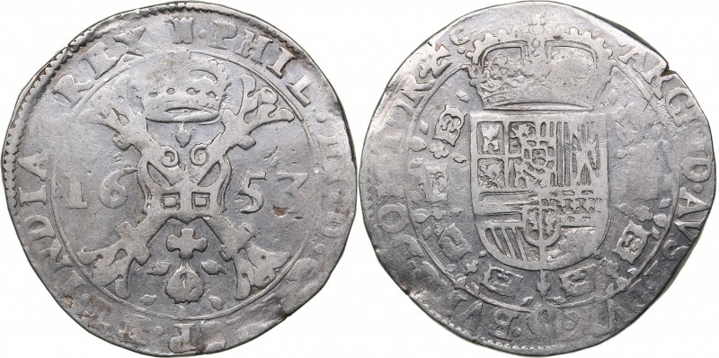 Belgia - Tournai Patagon 1653
27.80 g. F/VF Vanhoudt# 645 TO.