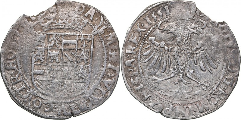 Spanish Netherlands - Brabant/ Antwerpen 4 stuivers 1551
5.04 g. VF/VF Vanhoudt...