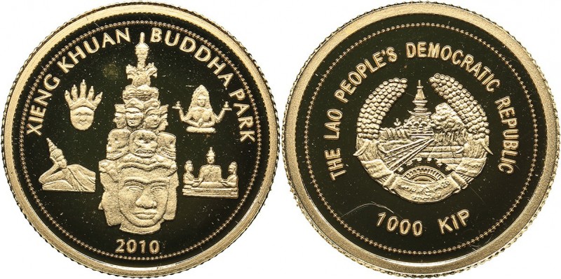 Lao 1000 kip 2010
1.00 g. PROOF Au