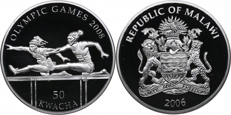 Malawi 50 kwacha 2006 - Olympics Beijing 2008
20.00 g. PROOF