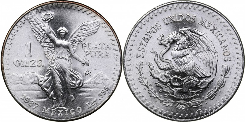 Mexico 1 OnZa Plata 1987
31.11 g. UNC