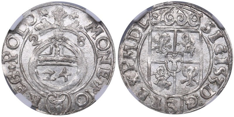 Poland - Bydgoszcz 1/24 taler 1628 NGC MS 63 - Sigismund III (1587-1632)
Extrem...