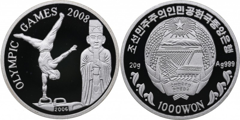 North Korea 1000 won 2006 - Olympics Beijing 2008
19.98 g. PROOF