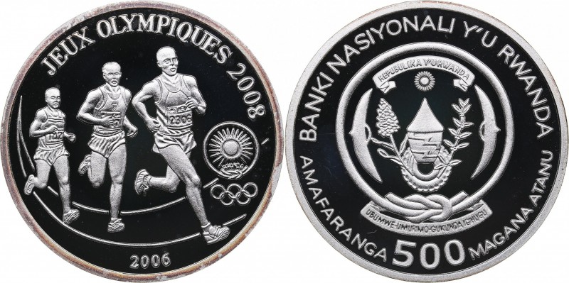 Rwanda 500 amafaranga 2006 - Olympics Beijing 2008
20.04 g. PROOF