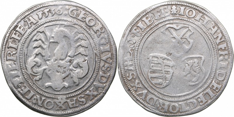 Germany - Saxony 1/2 taler 1536
14.32 g. VF+/VF Annaberg. Rare!