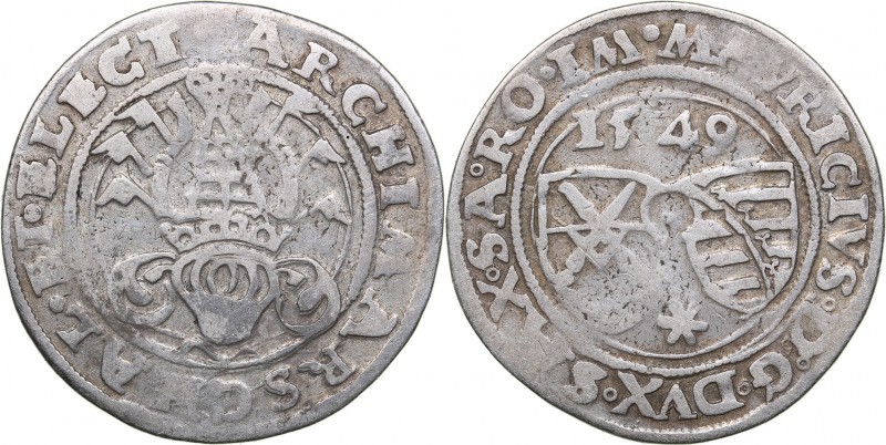 Germany - Saxony 1/4 taler 1549
6.96 g. VF-/VF