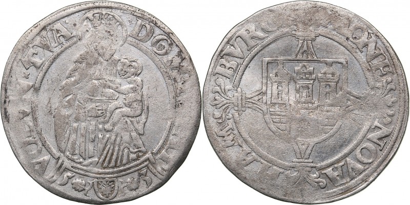 Germany - Hamburg Doppelschilling 1553
3.47 g. F/VF Gaed 796.