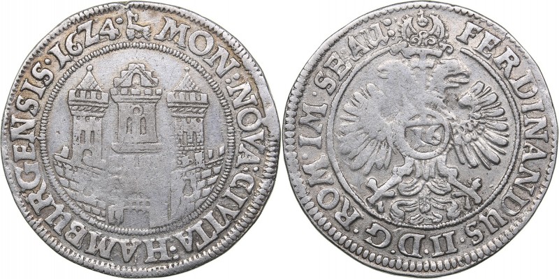 Germany - Hamburg 1/2 reichstaler 1624
14.29 g. XF/XF Gaed. 569b. Rare!