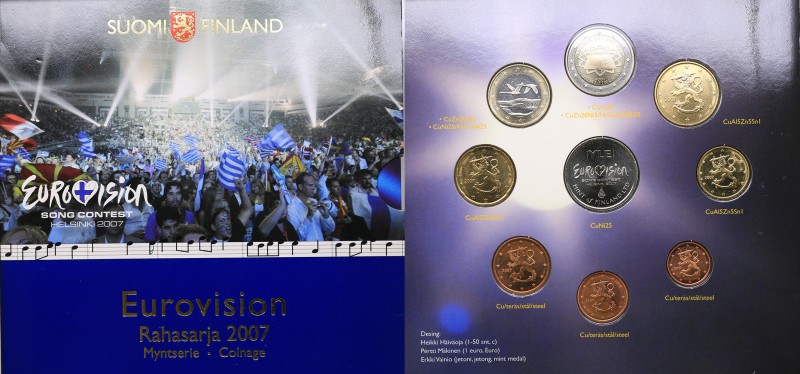 Finland euro coins set 2007
UNC