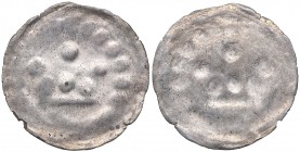Reval pfennig (crown bracteate) Anonymous (1265-1332)
Duchy of Estonia 1291-1346. 0.10 g. VF Haljak# -.