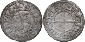 Reval schilling 1540 - Hermann Brüggenei-Hasenkamp (1535-1549)
Livonian order. 0.90 g. XF/XF- Haljak# 147a.